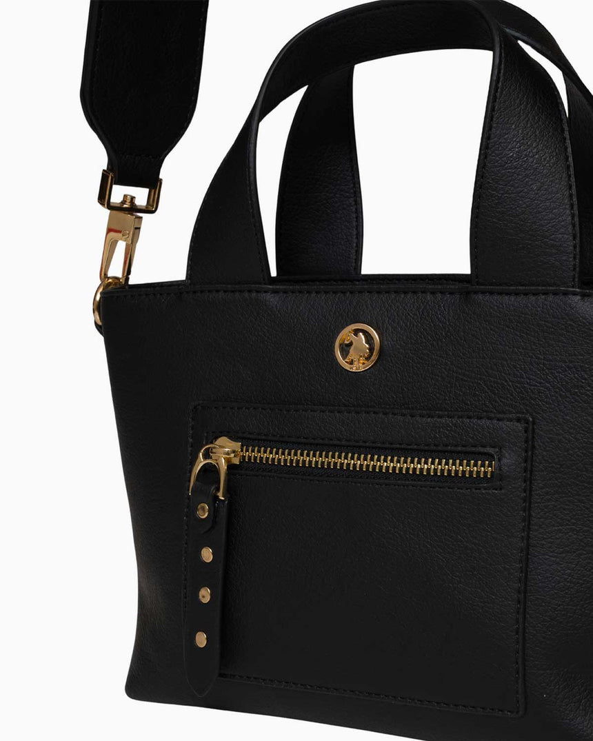 Us Polo Assn Logo Detaylı Çapraz Askılı Çanta Siyah