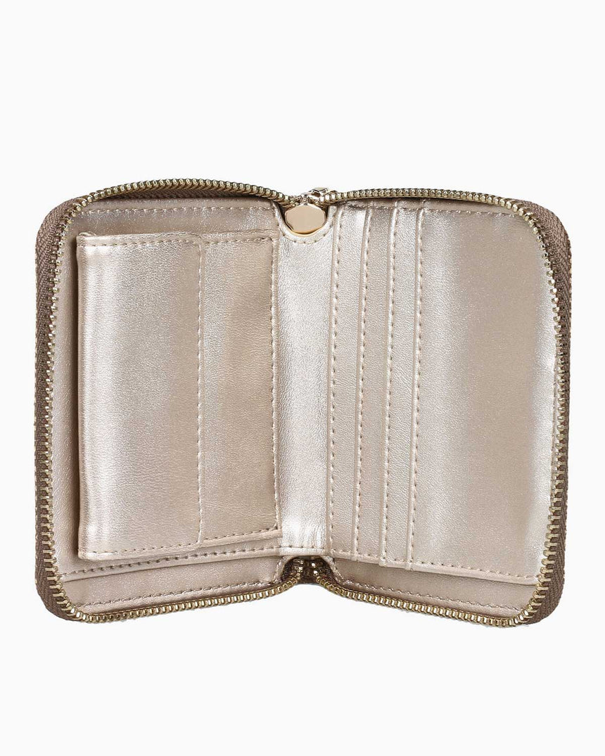 Guess Laurel Small Zip Around Cüzdan Latte Logo