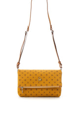 Benetton Logo Baskılı Çapraz Askılı Kadın Çantası Hardal - Camel