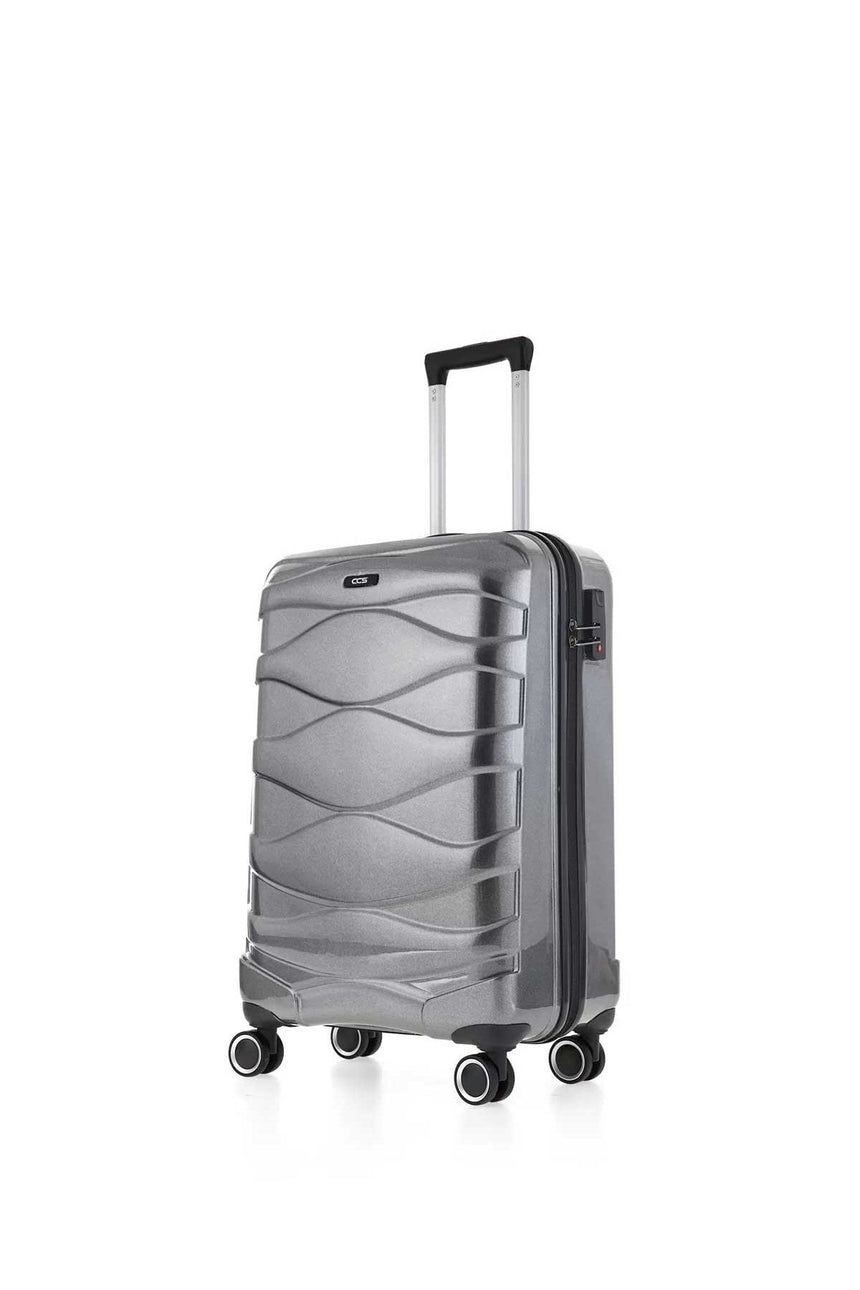 ÇÇS Trolley 55 Cm Valiz Gümüş