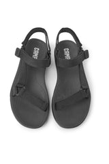 Camper Match Kadın T-Strap Sandalet Siyah