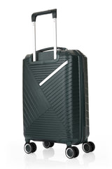 ÇÇS Diagonol Çizgili 75 cm Büyük Boy Valiz Koyu Yeşil