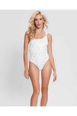 Guess One Piece Beachwr Kadın Mayo Pure White