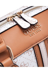 Guess Noelle Box Satchel Kadın Omuz Çantası White - Caramel
