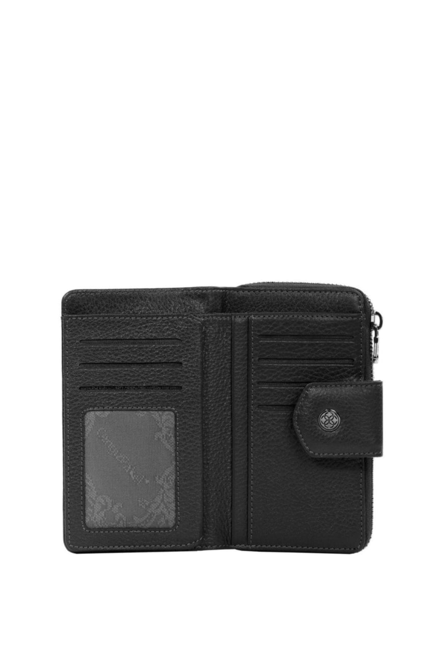 Cengiz Pakel Çok Gözlü Kadın Cüzdanı Siyah