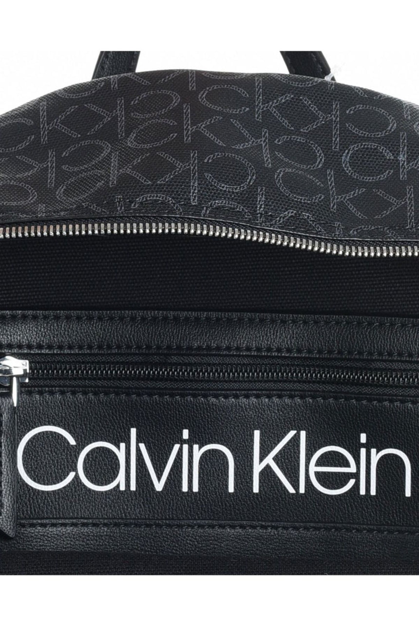 Calvin Klein Monogram SML Kadın Sırt Çantası Black Mono