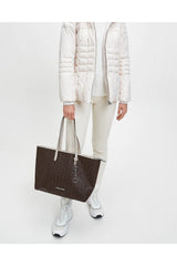 Calvin Klein Shopper Md Kadın Omuz Çantası Brown Mono Mix