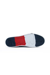 Tommy Hilfiger Corporate Leather Erkek Sneaker Blue