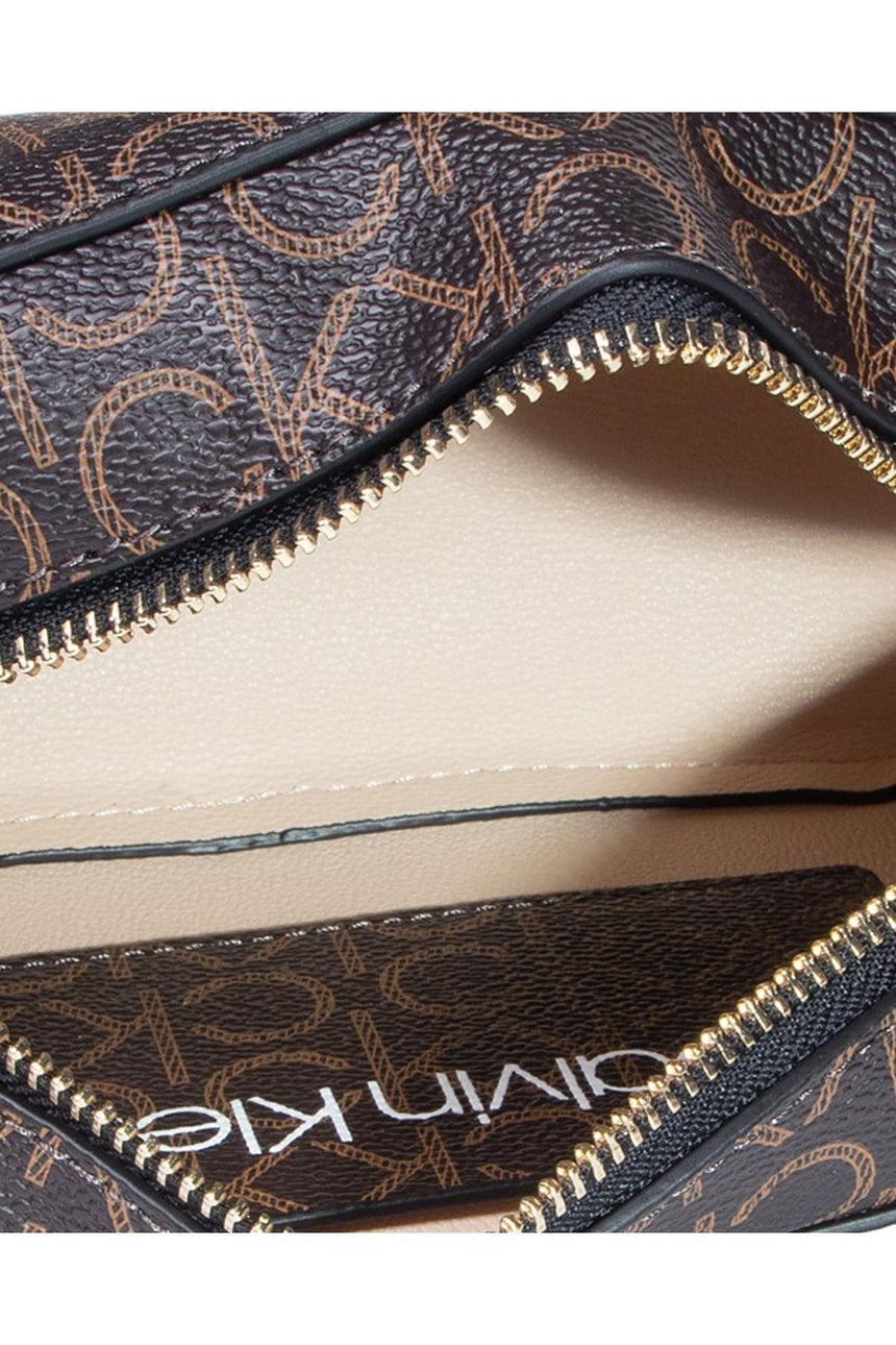 Calvin Klein Mono Camerabag Çapraz Askılı Kadın Çantası Brown Mono