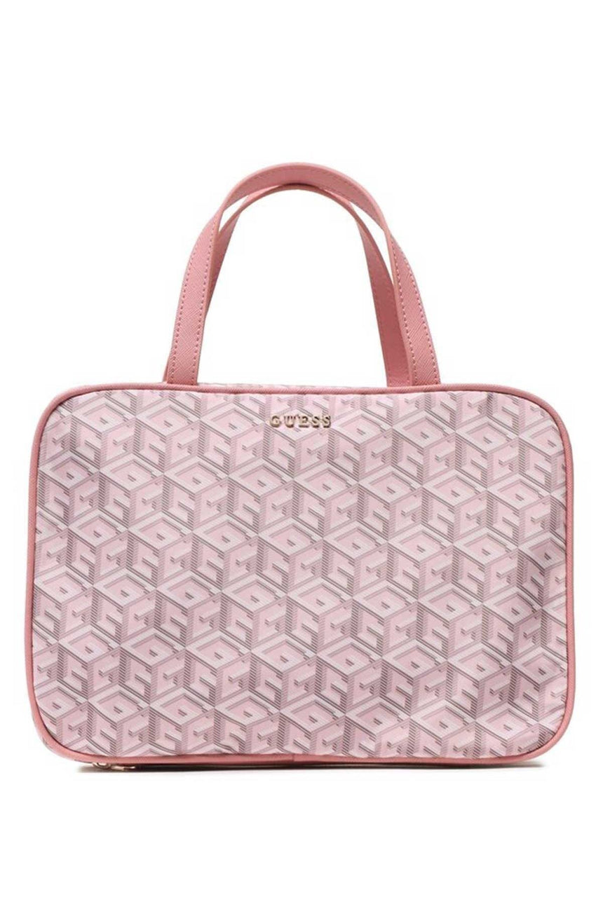Guess Travel Case Kadın Makyaj Çantası Pale Rose