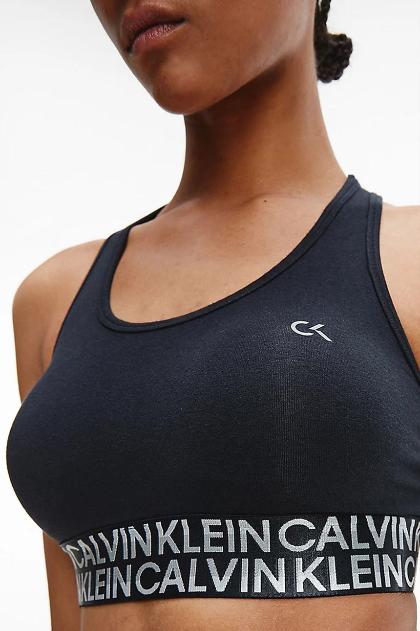 Calvin Klein Kadın Low Support Sports Bralet Black