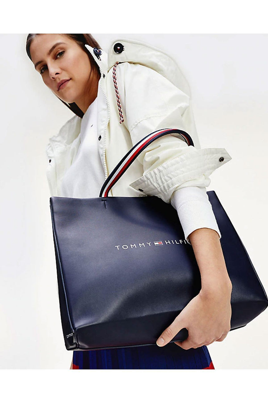 Tommy Hilfiger Shopper Tote Kadın Kol Çantası Sky Captain