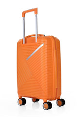 ÇÇS Diagonol Çizgili 75 cm Büyük Boy Valiz Turuncu