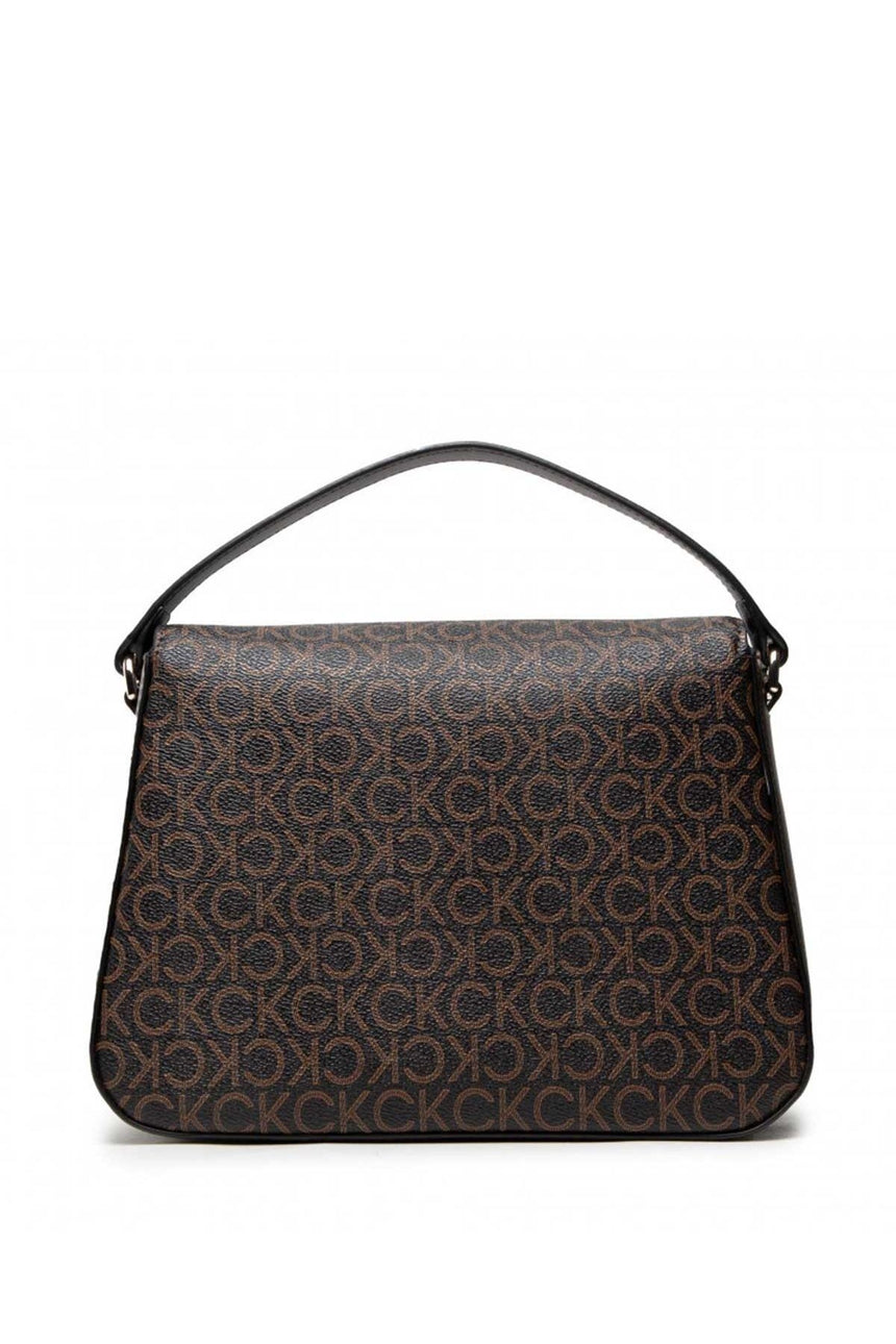 Calvin Klein Ck Core Top Handle Bag Mono Kadın Askılı Omuz Çantası Brown Mono