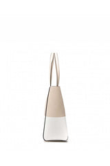 Calvin Klein Sculpted Shopper Kadın Omuz Çantası Tuscan Beige / White