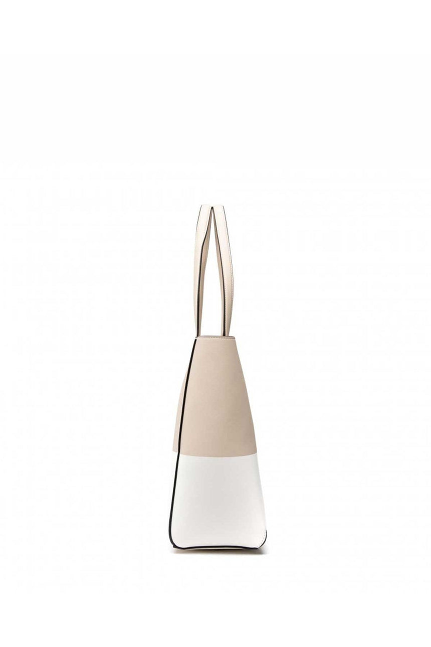 Calvin Klein Sculpted Shopper Kadın Omuz Çantası Tuscan Beige / White