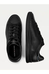 Tommy Hilfiger Retro Tennis Cupsole Erkek Sneakers Black