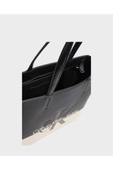 Calvin Klein Sculpted Shopper Kadın Omuz Çantası Black / White