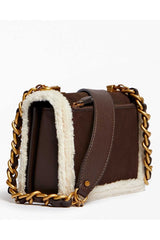 Guess Abey Crossbody Flap Kadın Çantası Chocolatte