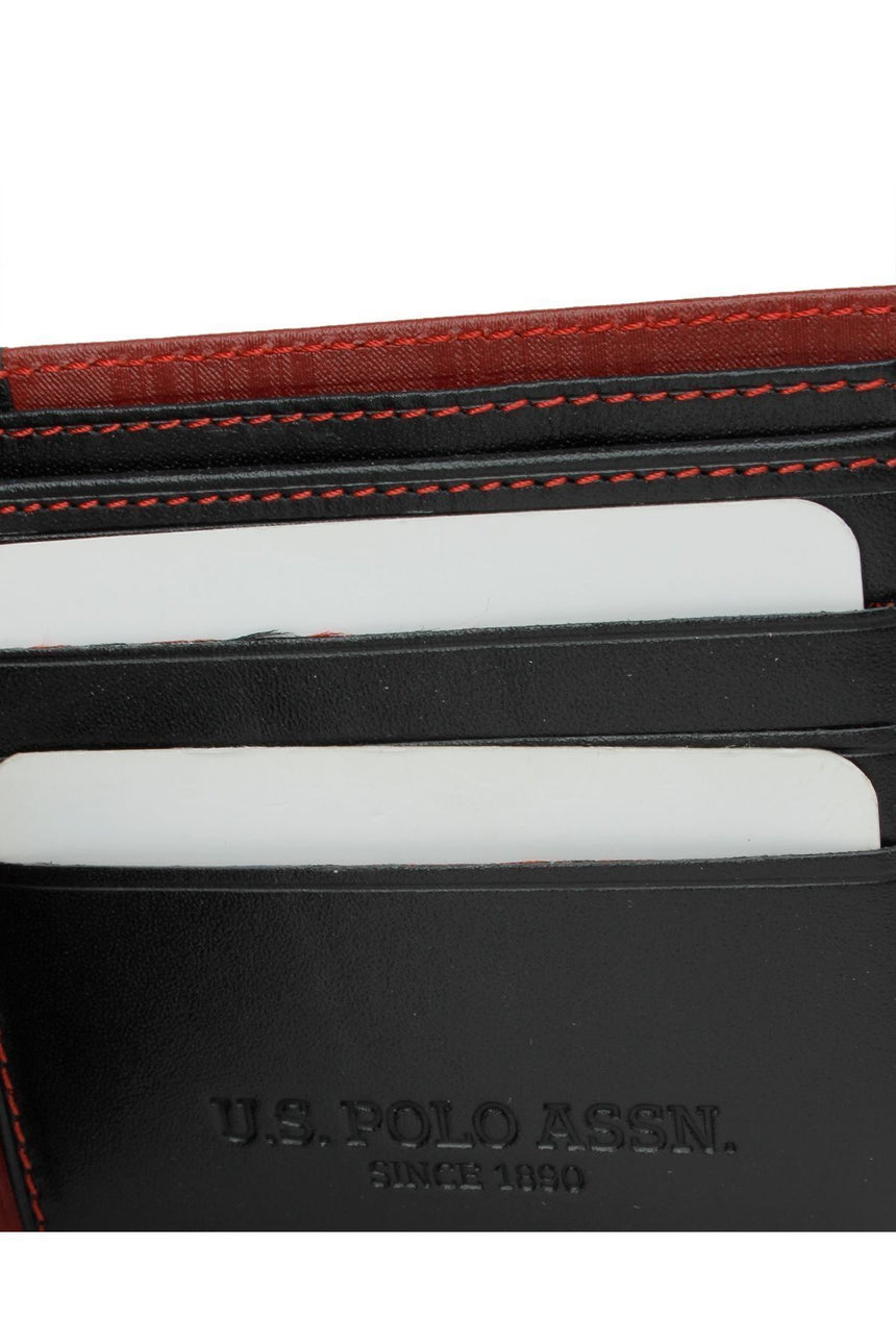 U.s Polo Assn. Sıkıştırılmış Cepli Erkek Cüzdanı Bordo
