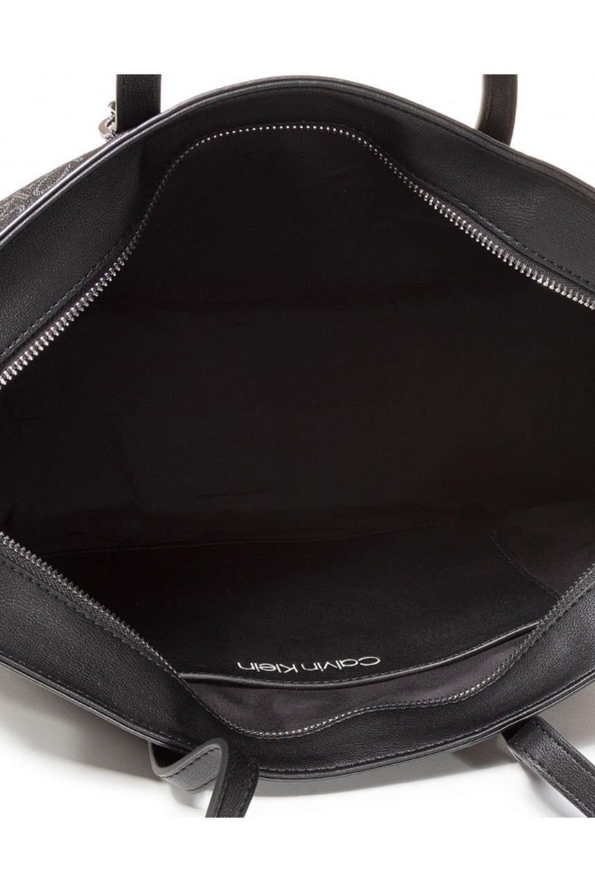 Calvin Klein Shopper Md Kadın Omuz Çantası Black Mono Mix