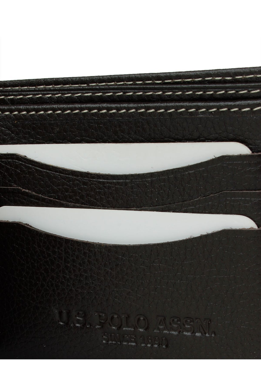 U.s Polo Assn. Sıkıştırılmış Cepli Erkek Cüzdanı Kahve