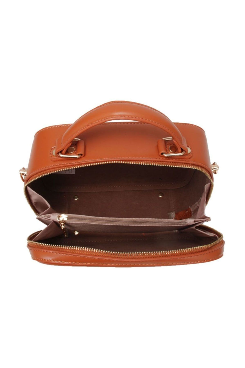 Benetton Vintage Kadın El Çantası Camel