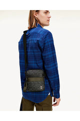 Tommy Hilfiger Coated Canvas Mini Reporter Çapraz Askılı Erkek Çantası Black
