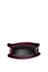 Benetton Üç Bölmeli Çapraz Askılı Kadın Çantası Mürdüm