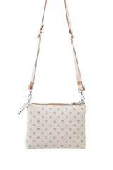 Benetton Mini Logo Baskılı Çapraz Askılı Kadın Çantası Bej - Açık Camel