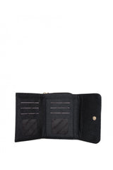 Benetton Logo Baskılı Mini Kadın Cüzdanı Siyah