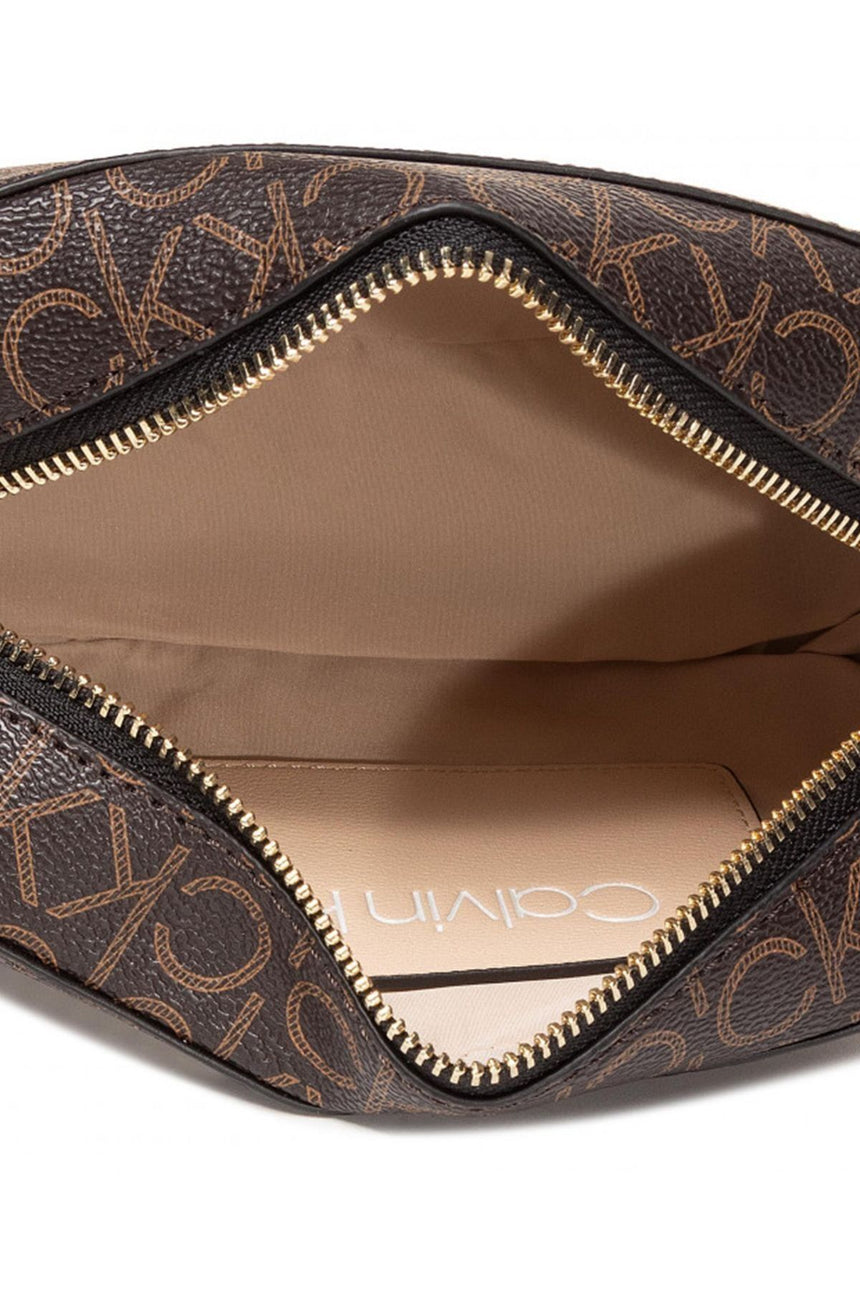 Calvin Klein Camera Bag Çapraz Askılı Kadın Çantası Brown Mono Mix