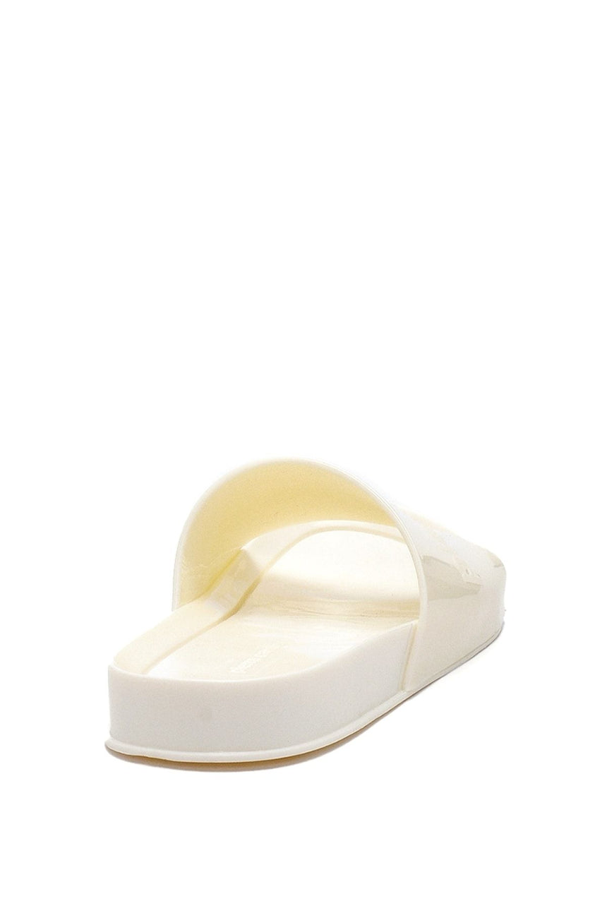 Pierre Cardin Kaydırmalı Kadın Terlik Beyaz