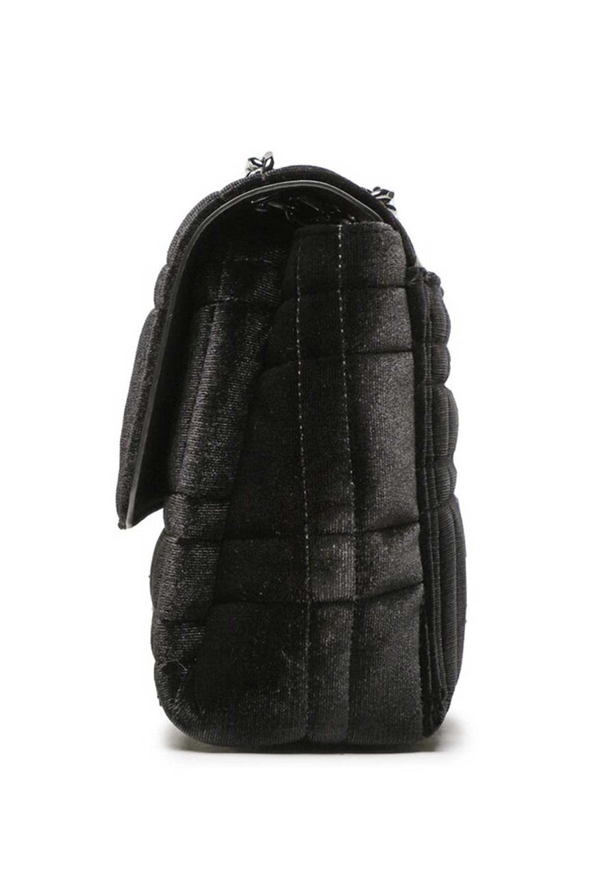 Calvin Klein Re-Lock Ew Conv Xbody Velvet Çapraz Askılı Kadın Çantası CK Black