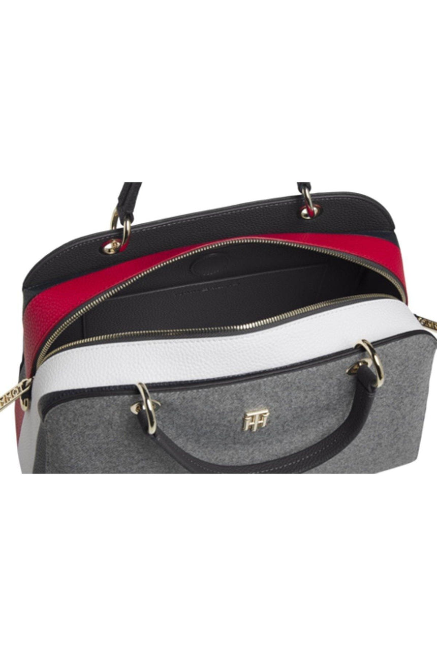 Tommy Hilfiger Th Essence Duffle Melton Kadın El Çantası Concrete Grey