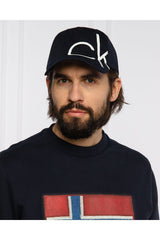 Calvin Klein Oversized Logo Erkek Şapka Ck Navy