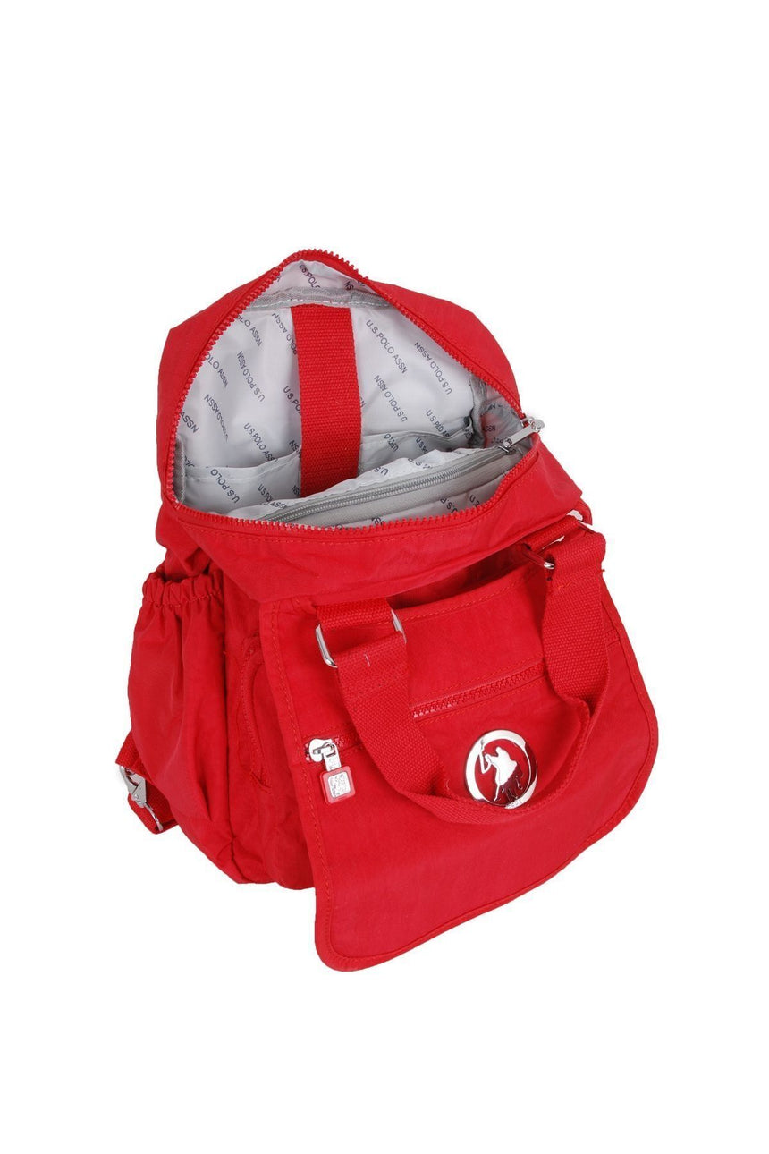 U.s Polo Assn. Mini Bölmeli Kadın Sırt Çantası Kırmızı