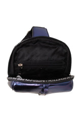 Benetton Logo Baskı Fermuarlı Kadın Body Bag Lacivert