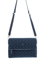 Benetton Kapaklı,Mini Logolu Çapraz Askılı Kadın Çantası Lacivert