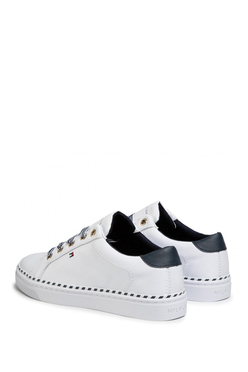 Tommy Hilfiger Nautical Lace Up Sneaker Kadın Ayakkabı White