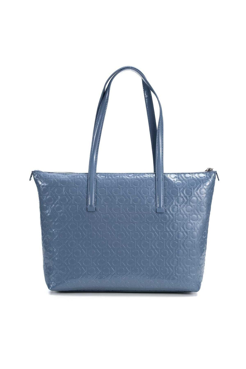 Calvin Klein Kadın Must Shopper Em Monogram Omuz Çantası Grey