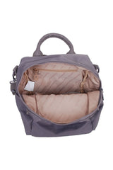 Benetton Logo Detaylı Kadın Sırt Ve Kol Çantası Koyu Gri