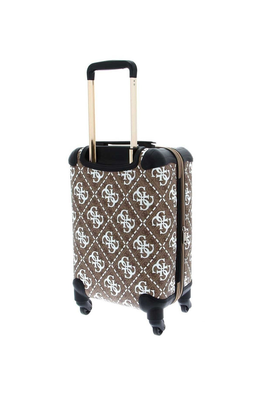 Guess Wilder 18 In 4-Wheel Kabin boy Valiz White Multi