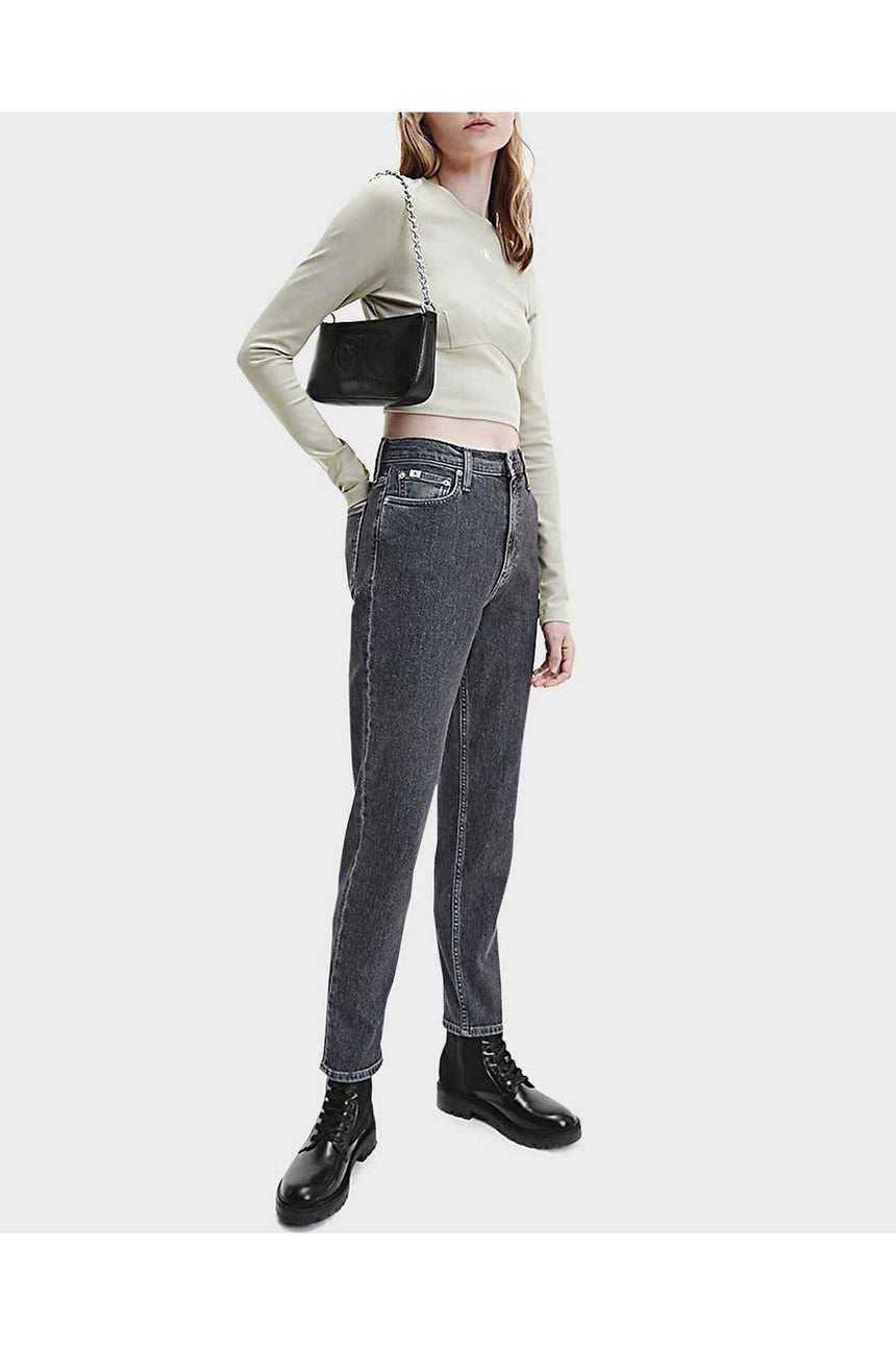 Calvin Klein Fermuarlı Zincir Askılı Kadın Omuz Çantası Black