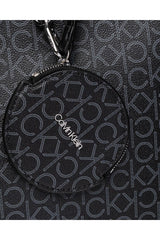 Calvin Klein Mono Shopper Md Kadın Kol Çantası Black Mono