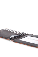 Grande Banknot Tutucu Mini El Portföyü Taba - Kahve