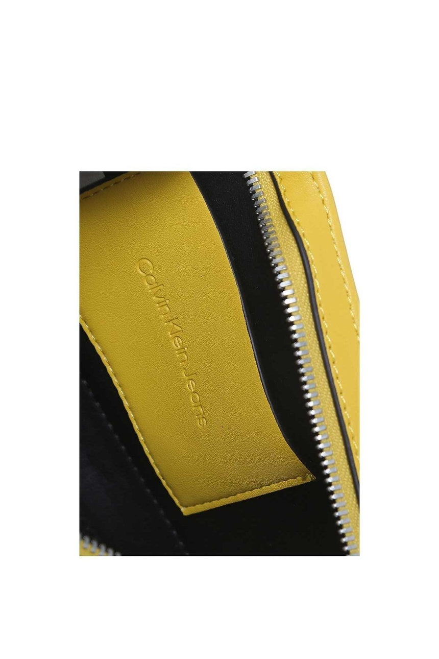 Calvin Klein Sculpted Shoulder Pouch Two Tone Kadın Omuz Çantası Super Lemon