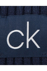 Calvin Klein Basic Rib Erkek Atkı Ve Bere Takımı Dark Navy