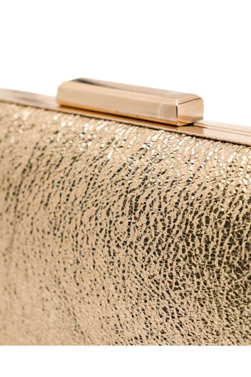 Axpe Bombeli Abiye Çanta Altın