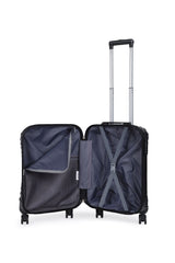 ÇÇS Kroko Kabartma Yüzey Kabin Boy Valiz Siyah